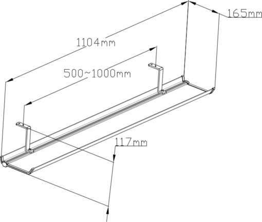 Cable tray 110cm.