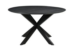 Vergadertafel rond 130cm. op stervoet