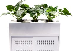 Plantenbak voor schuifdeurkast, kleur wit